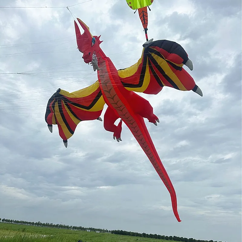 

Free shipping 7m dragon fly kite flying parachute kite parafoil kite inflatable alien traction kite sports outdoors naish hoka