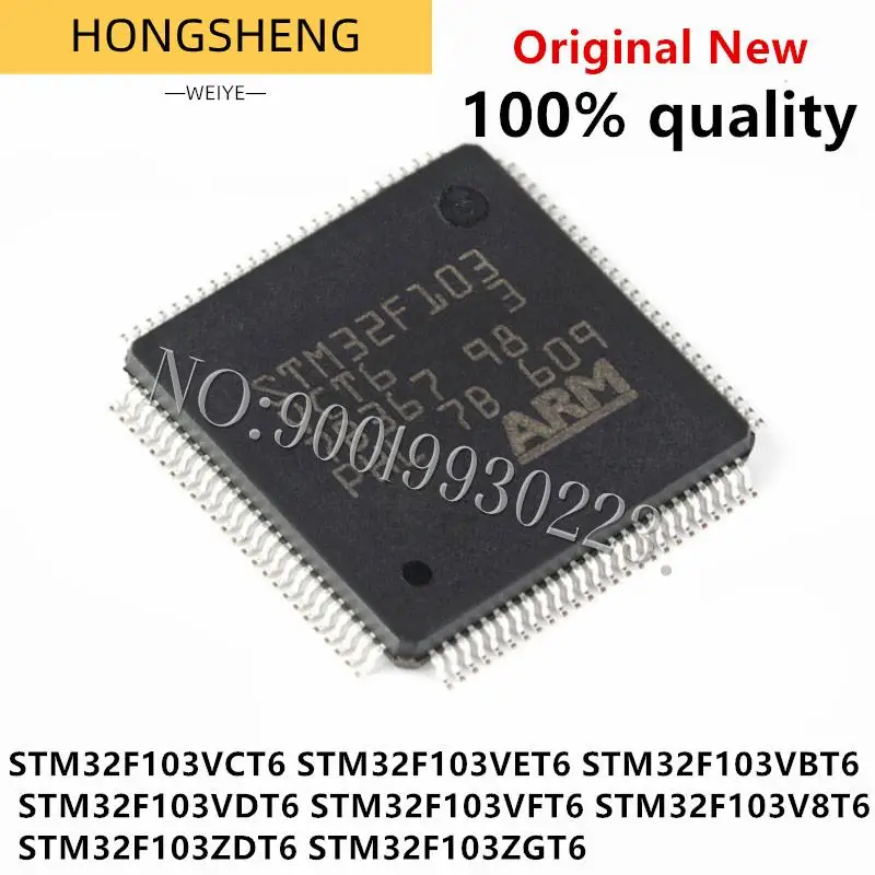 1pcs STM32F103VCT6 STM32F103VET6 STM32F103VBT6 STM32F103VDT6 STM32F103VFT6 STM32F103V8T6 STM32F103ZDT6 STM32F103ZGT6 LQFP-100