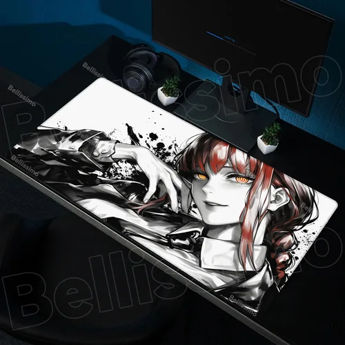 Imagen 1 del producto Alfombrilla de ratón grande para hombre, accesorios para Pc Makima, alfombra de goma Xxl para teclado y ratón, alfombrilla antideslizante para jugador, alfombrilla de escritorio para ordenador portátil