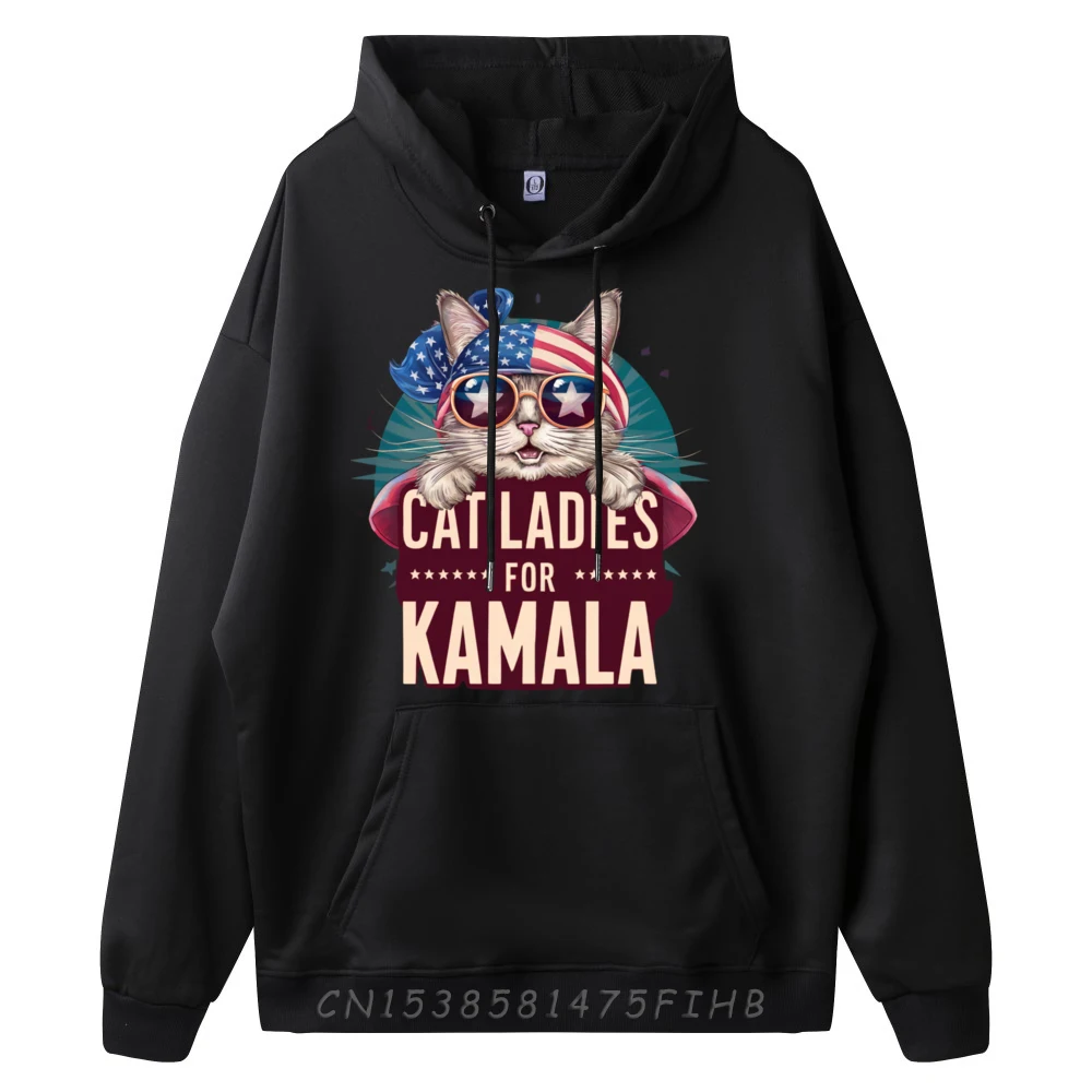 Cute Cat Design Cat Ladies for Kamala Men Clothes Winter Men's Clothing Leisure Men Christmas Sweater Long Sleeve