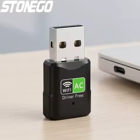 AC600 Dual Band USB WiFi Adapter Mini Wireless Network Dongle for PC Desktop Laptop Support Windows 11 and 10