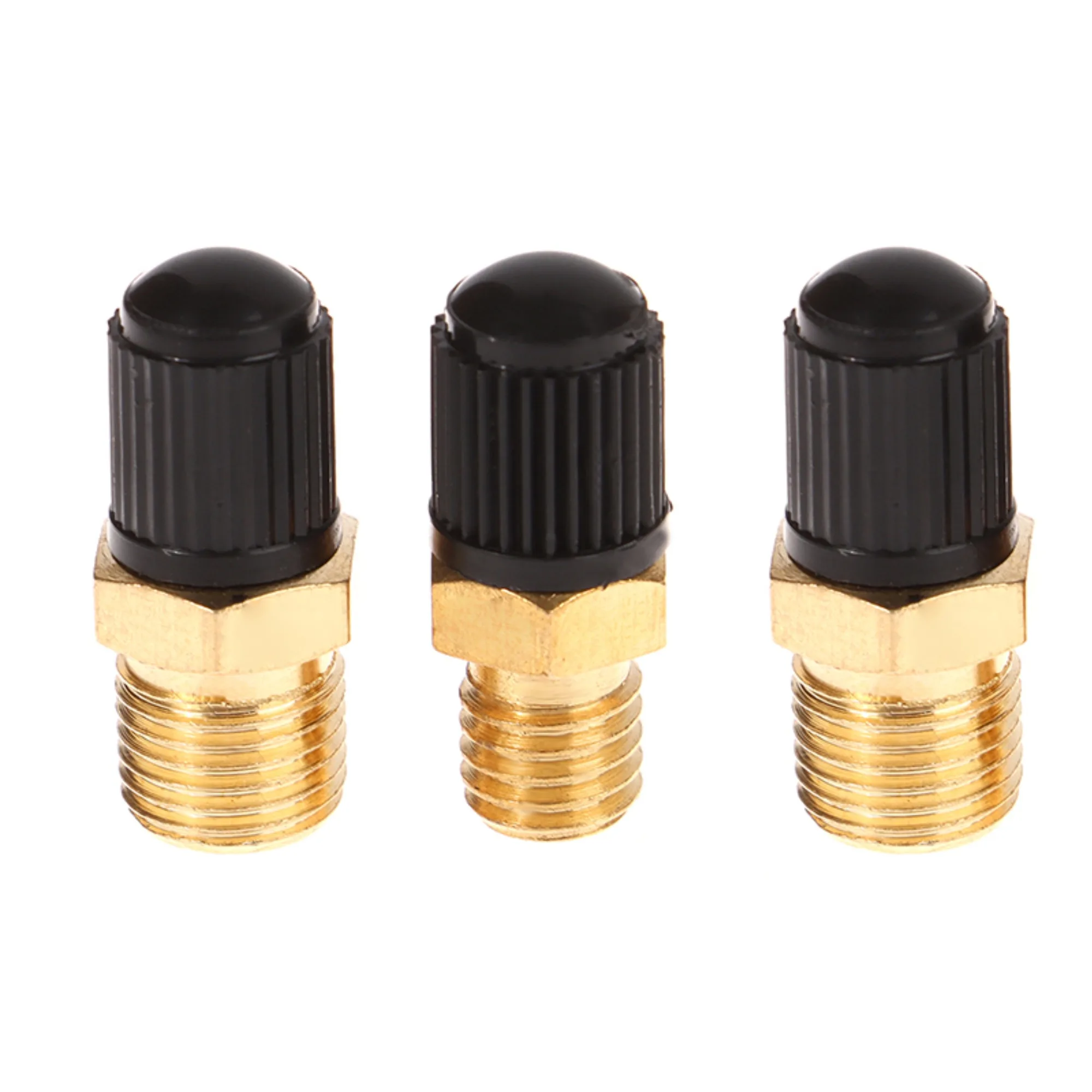 Air Compressor Tank Fill Valve Hexagonal Brass Tank Fill Valve M8/M10 Threaded Valve Core M10*1 M8*1.25