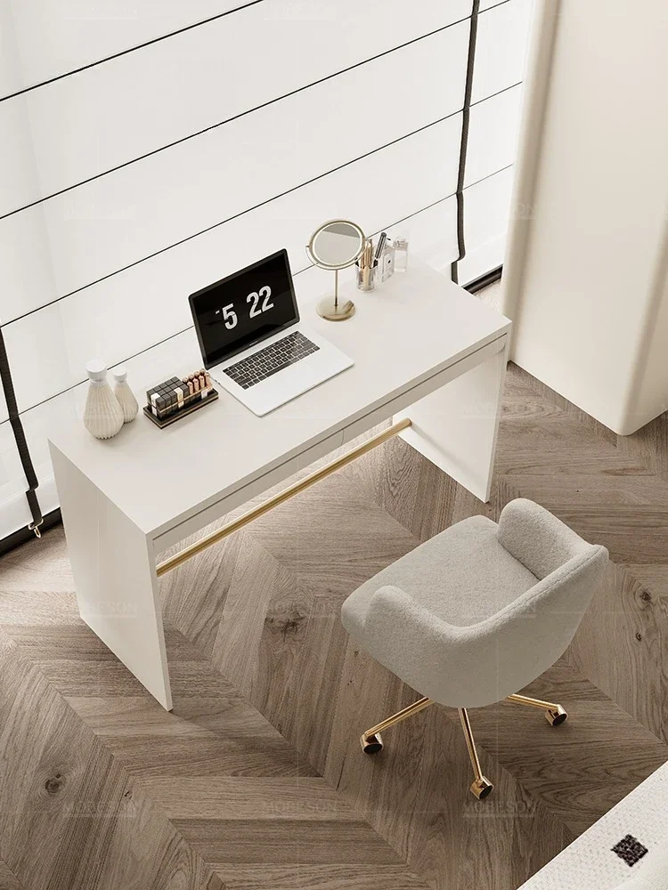 Light luxury cream style study desk household modern simple student learning computer desk