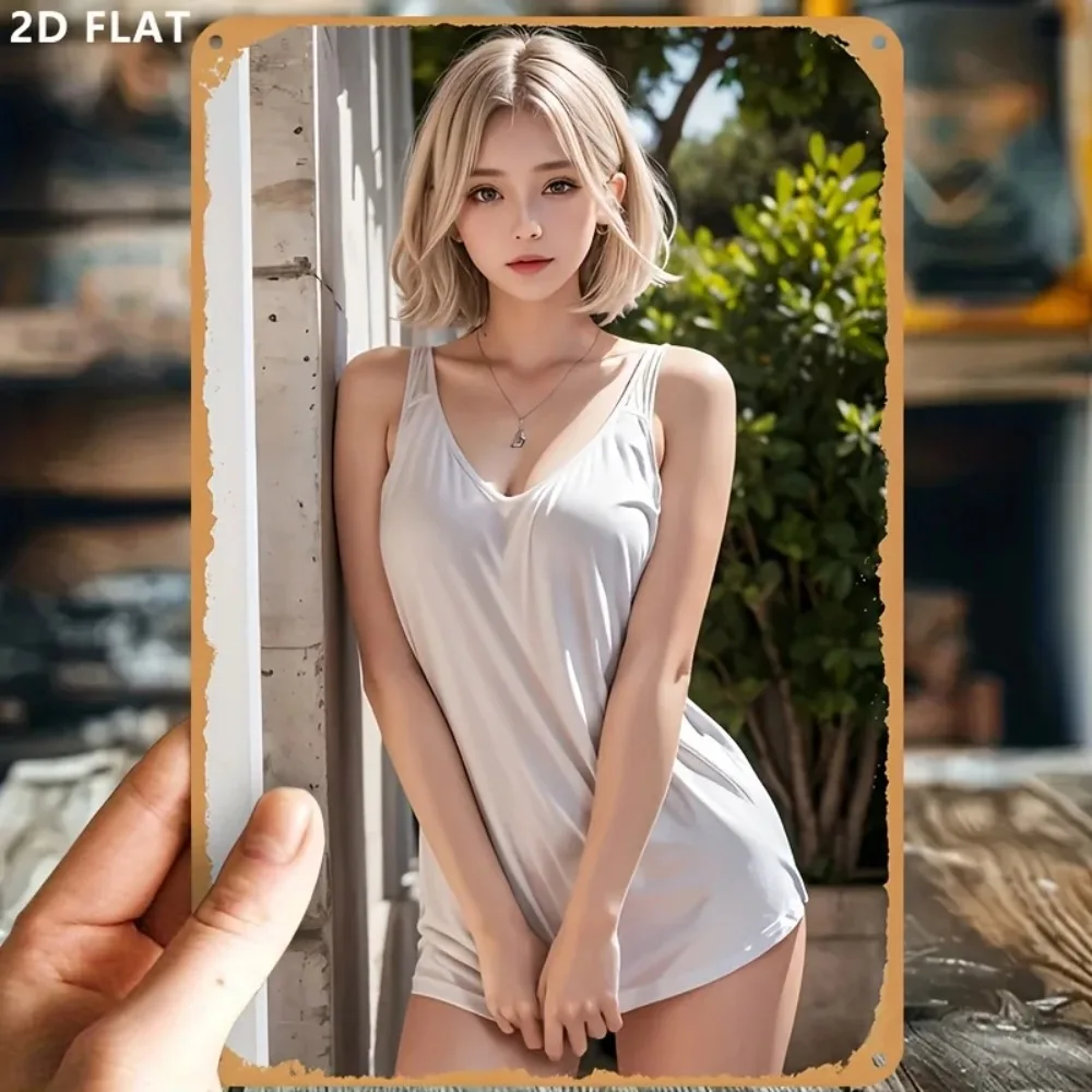 

Retro Metal Sign Vintage Korean Wall Decor Aluminum Poster Home Cafe Bar Christmas Gift