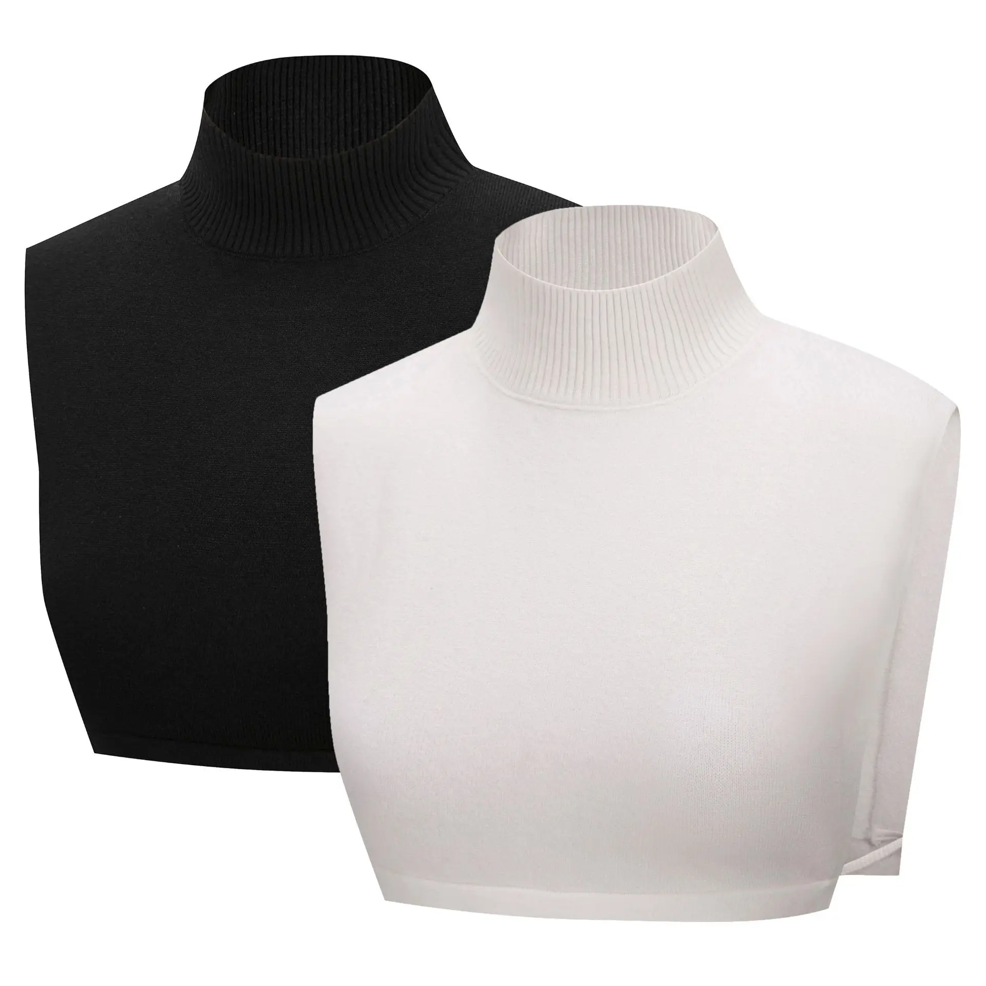 

Women Winter Sweater Decoration False Collar Ladies Turtleneck Stand Fake Collar Adjustable Half-Shirt Blouse Top Accessories