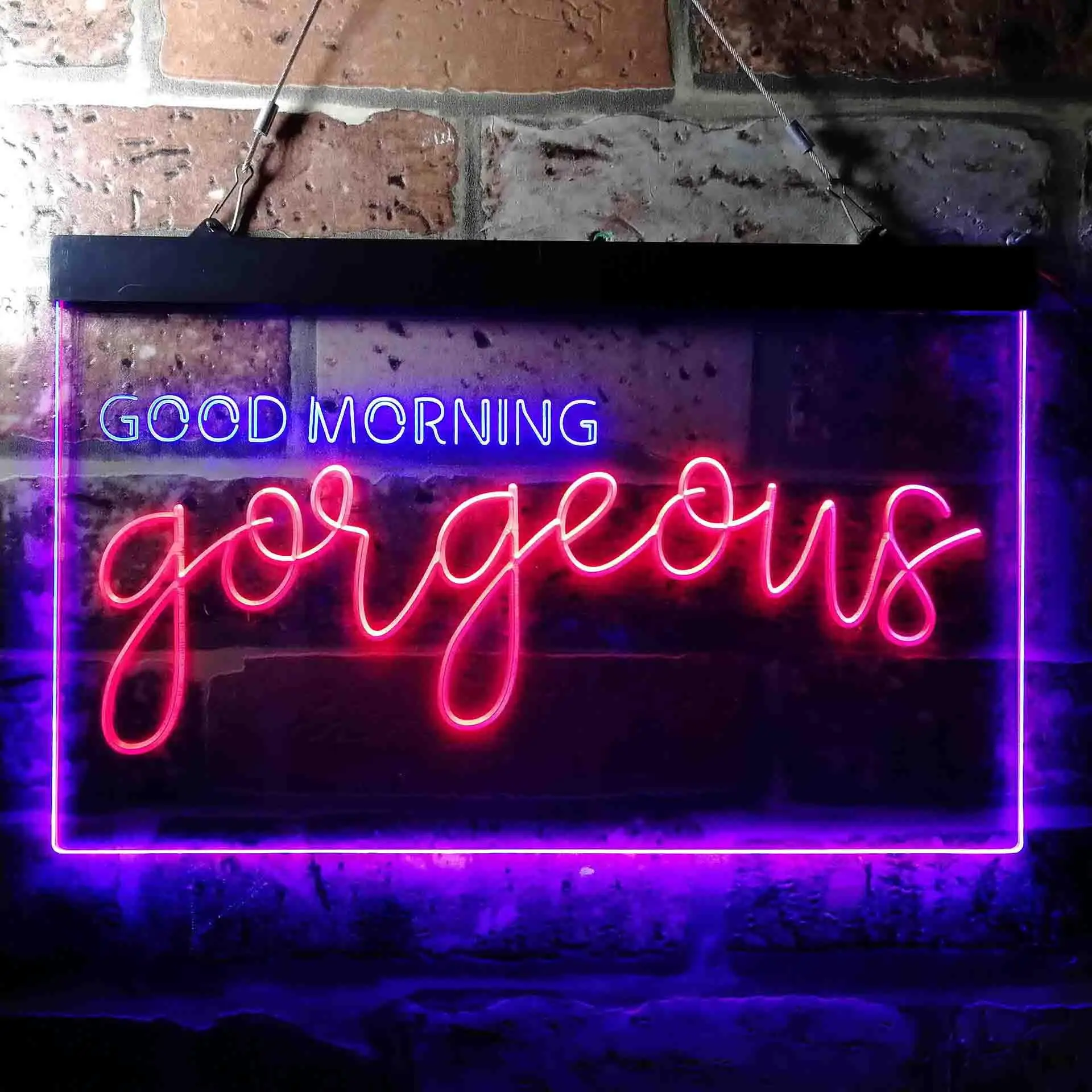 Good Morning Gorgeous Dual Color Led Neon Sign st6-i3675