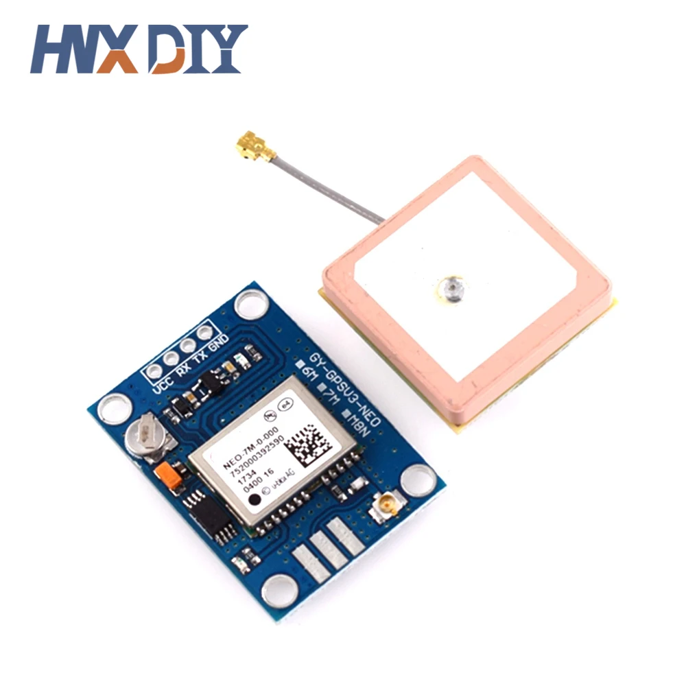 GY-NEO6MV2 New NEO-6M NEO-7M NEO-8M GPS Module NEO6MV2 with Flight Control EEPROM MWC APM2.5 Large Antenna for Arduino