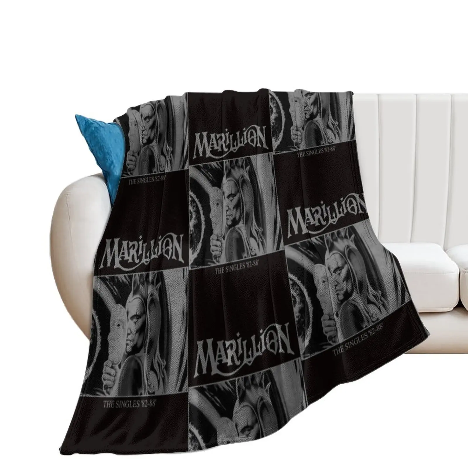 MERCH - MARILLION BAND Essential Throw Blanket Flannel Fabric Plaid Extra Large Throw Luxury Blankets