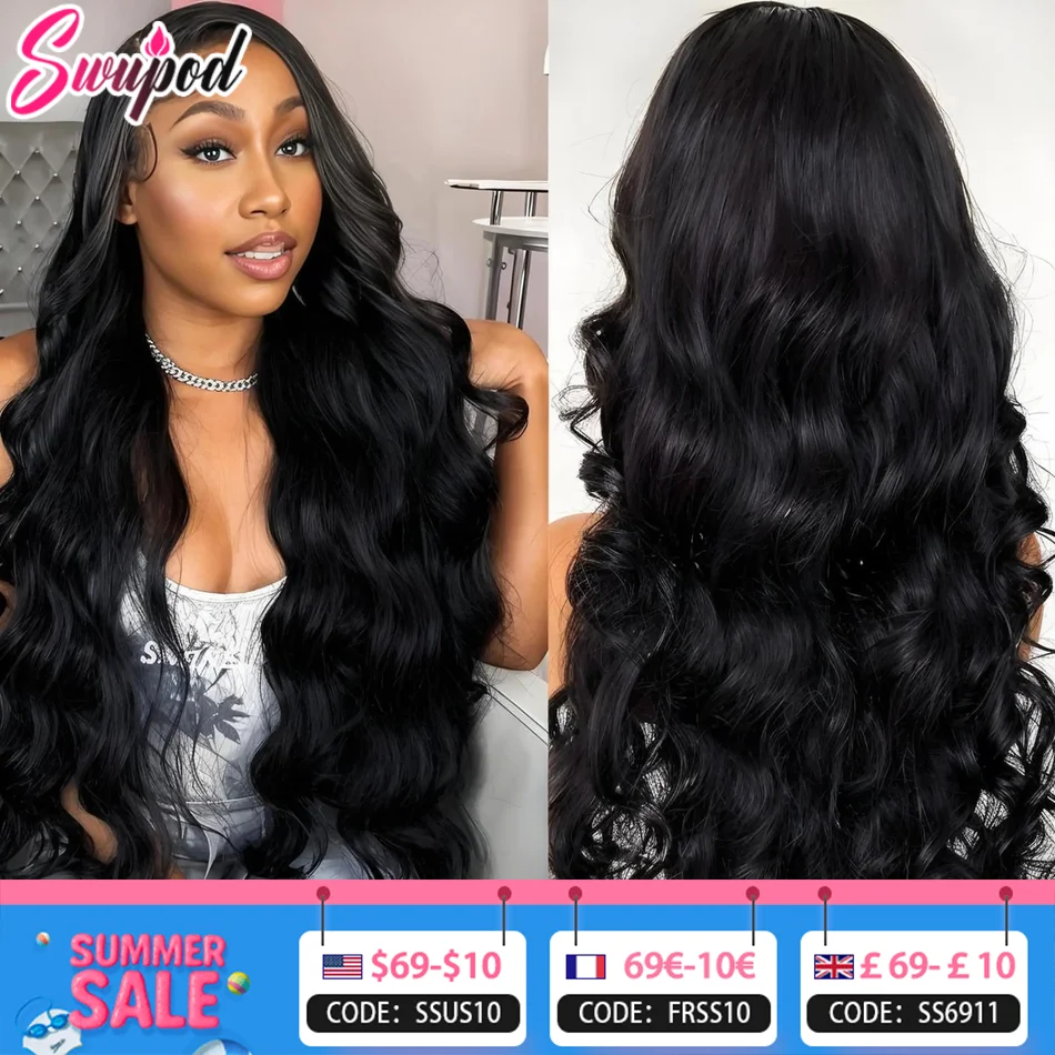 

250% 30inch 13x6 HD Lace Frontal Wig Body Wave 13x4 Front Remy Human Hair Wigs for Women Black 4x4 Closure Pre Plucked Glueless