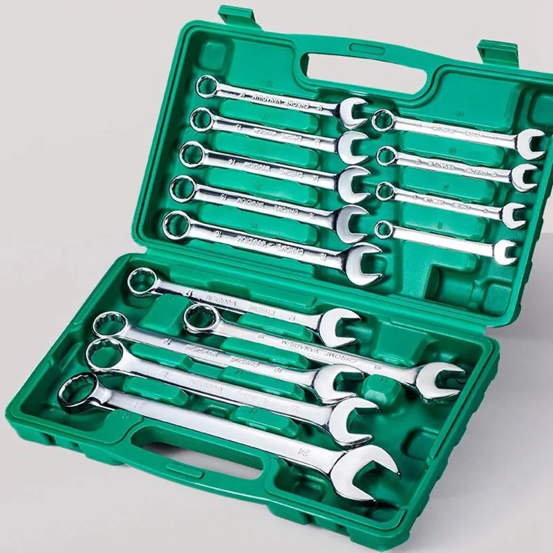 14PCS Combination Wrench Set High Quality Vehicle Repairing Tools Wrench Set Tool Set