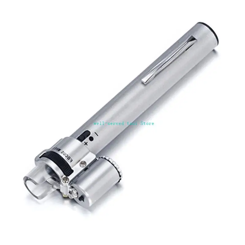 G88A Mini Microscope Pen dengan LED Light 100x Mini LED Microscope LED