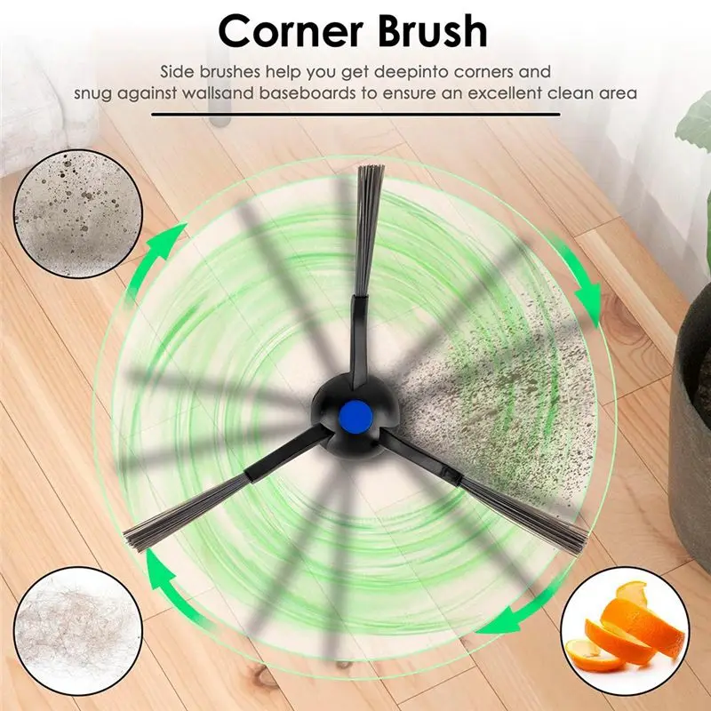 Exquisite-For ECOVACS DEEBOT N20 Plus Roller Brush Side Brushes Robot Vacuum Accessories Kit