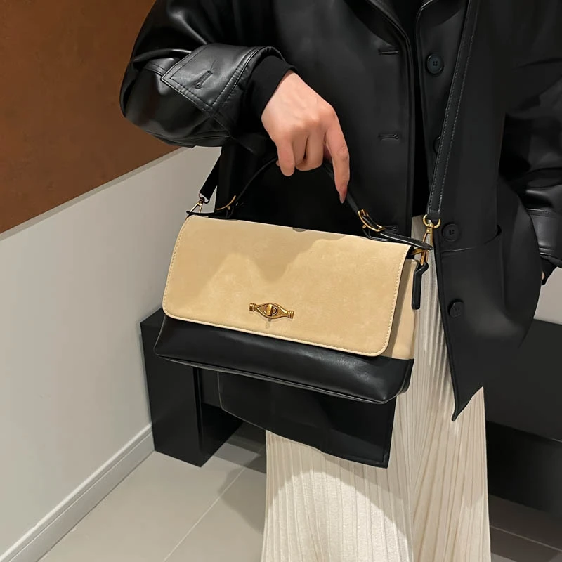 

Fashion Forward Leather Messenger Bag For Ladies, Luxury Brand Women's Handbag, Elegant Crossbody Shoulder By Popular Designer