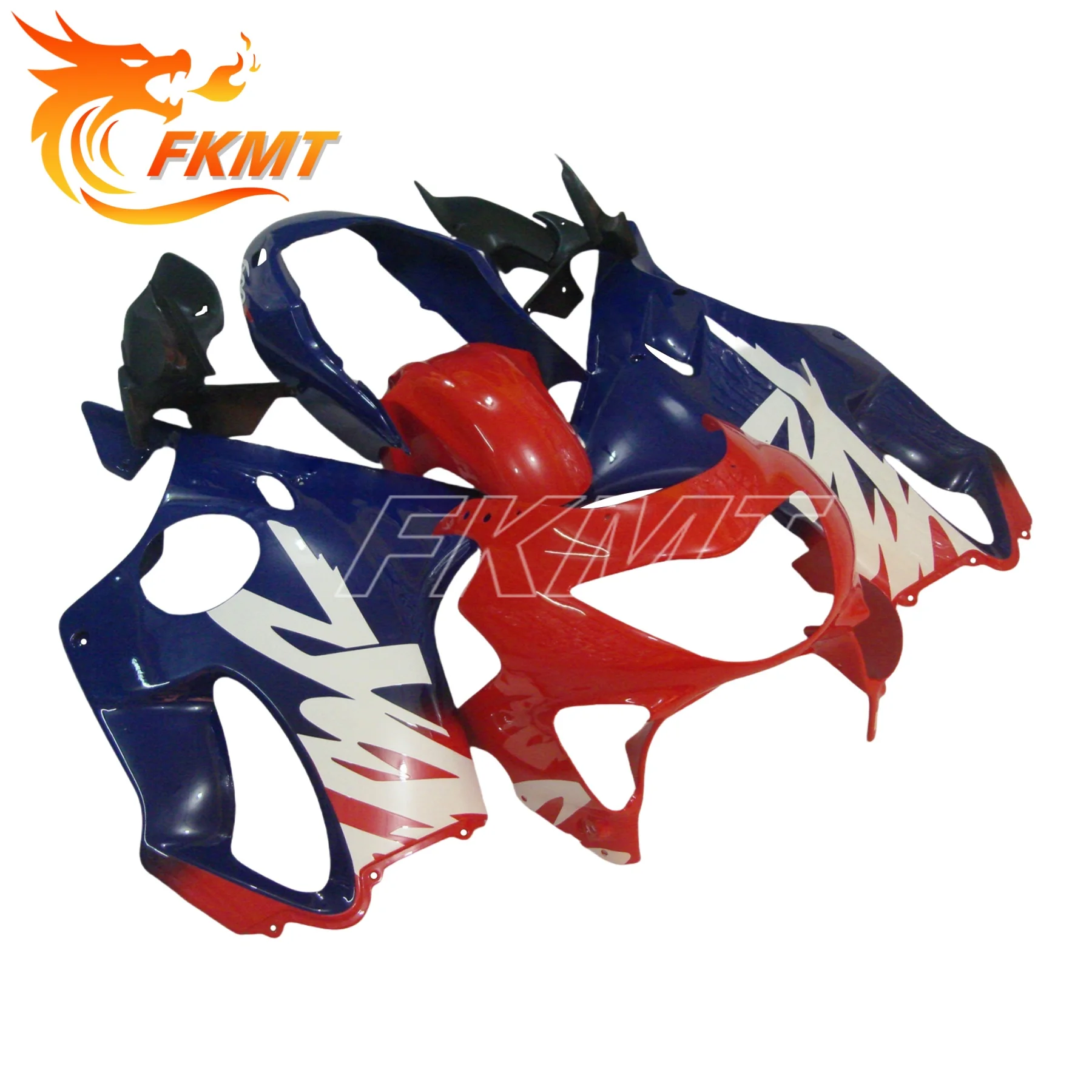 

Motorcycle Fairing Kit for HONDA CBR6004 1999 2000 99 00 Injection Red White Blue Fairings Bodywork Set