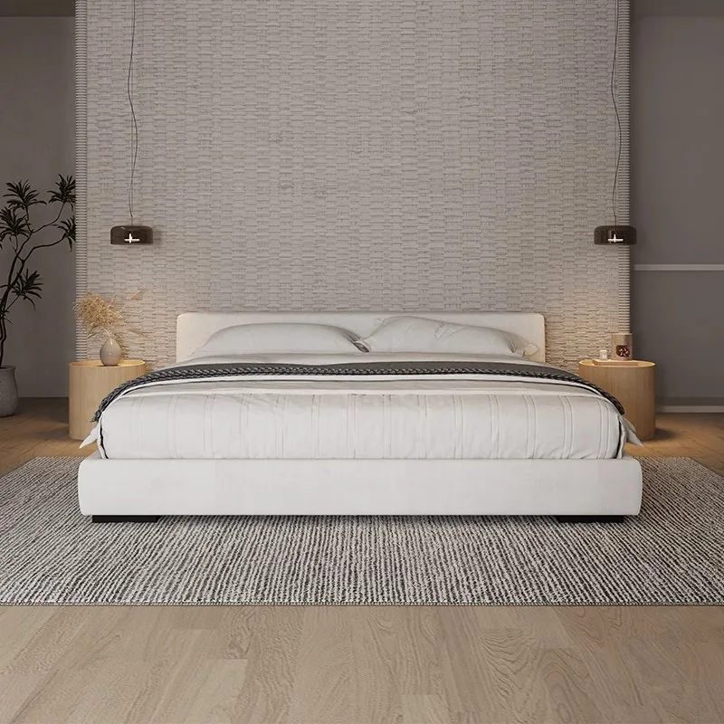

Minimalist Twin Bed Aesthetics Apartment Ltalian Style Fashionable Design Bed Twin Wedding Create Cama De Casal Home Furniture