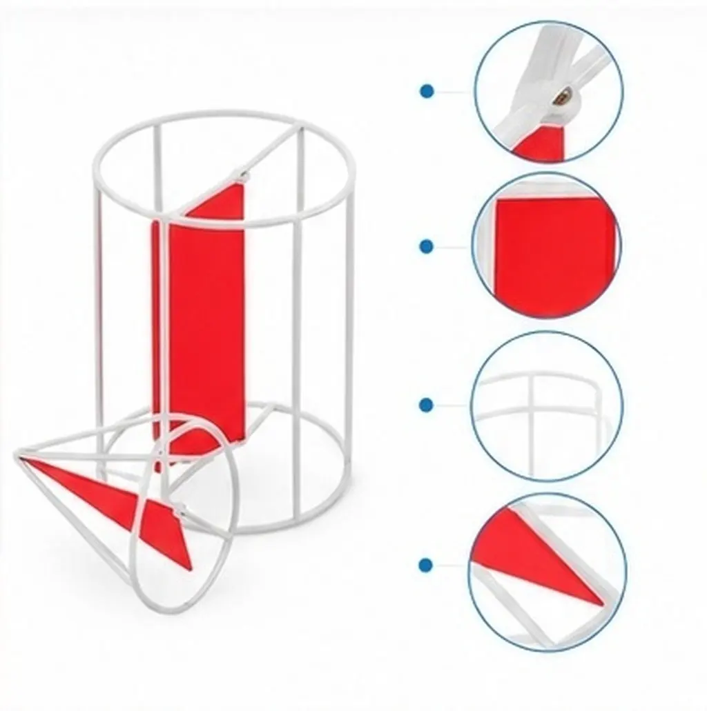 1Set Math Teaching Aids Cylinder Cone Geometric Solids Set Metal Frame Rotating Discs Interactive Classroom Resources for Volume