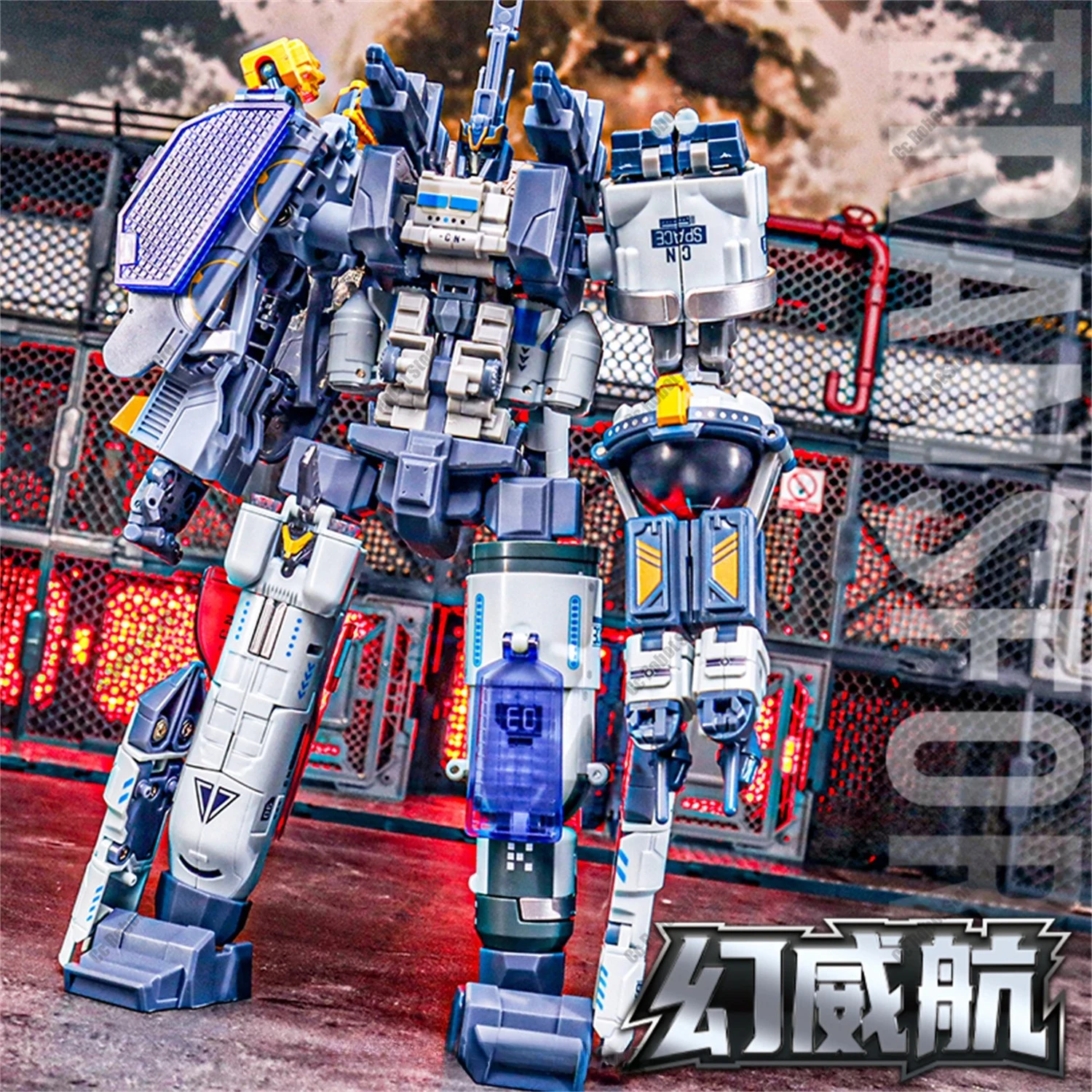 

[In Stock] Hot Sale Toys Brand New Wei Shang Transformation W208 Aerospace Alliance 6-in-1 Robot Action Figure