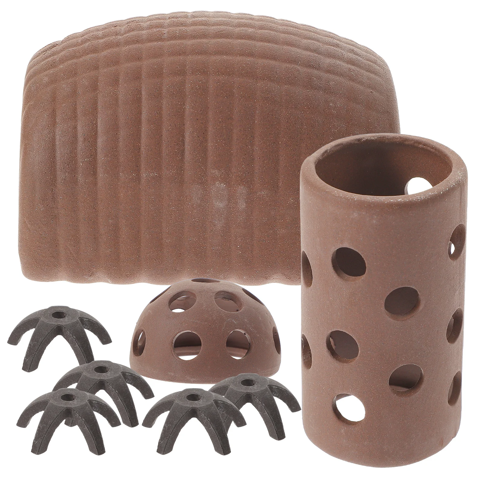 

9Pcs Fish Tank Adornments Exquisite Craftsmanship Aquarium Cave Shrimp Breeding Cave Decor Fish Shelter Ornaments