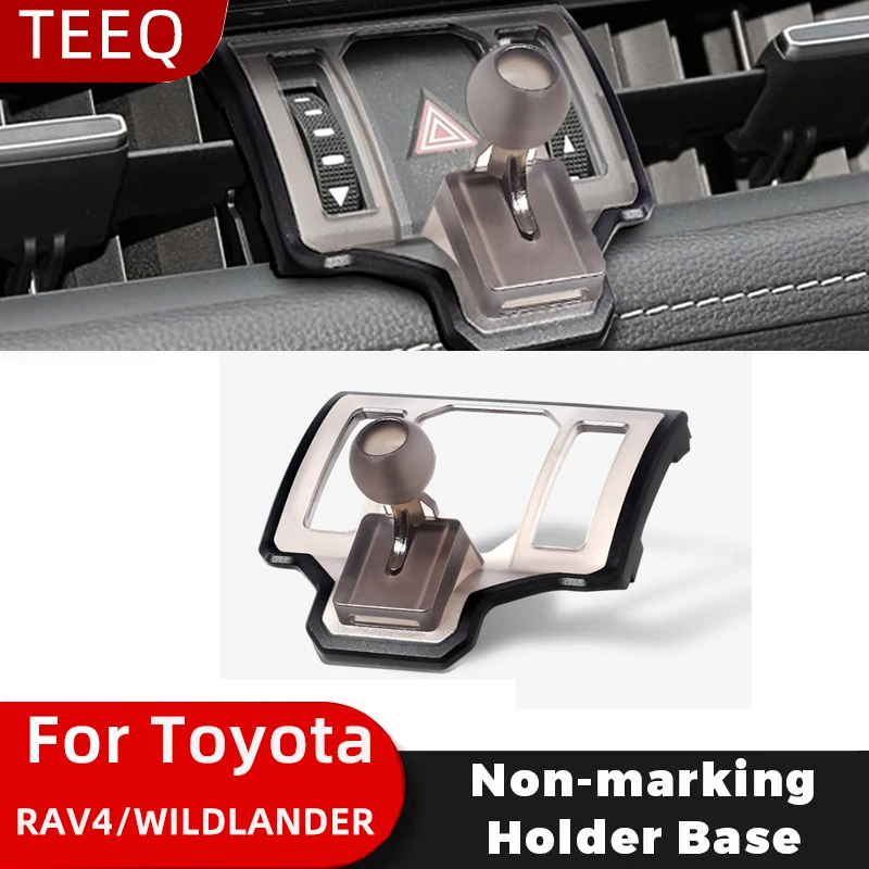 TEEQ Magnetische kabellose Lade-Auto-Handyhalterung für Toyota RAV4 2020 2021 2022 2023, feste Halterungsbasis, spezielle Auto-Handyhalterungen