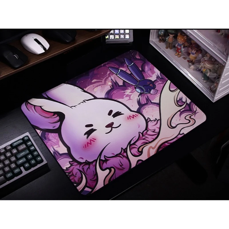 

652F Mousepad Esptiger Foamed Rubber Mouse Pad Non-Slip Special Smooth Coated Smooth Gaming Mousepads pink