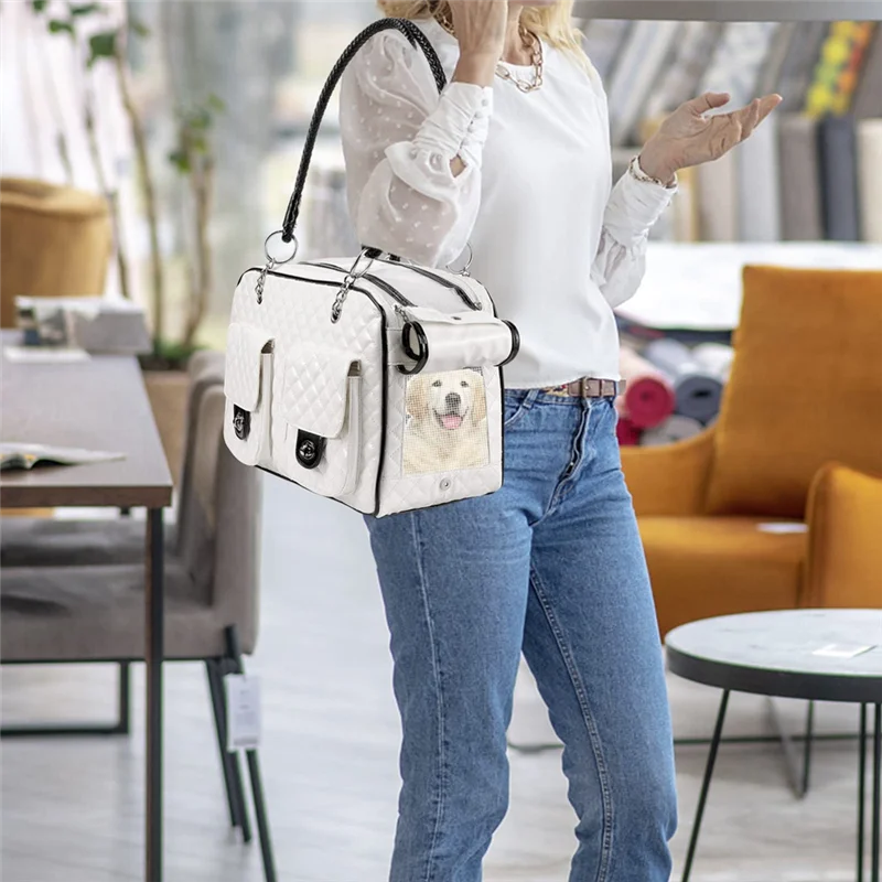 

A82I-Fashion Pet Backpack Cat Dog Pet Backpack Portable Pet Carrying Handbag For Travel Walking Large Capacity Pet Backpack