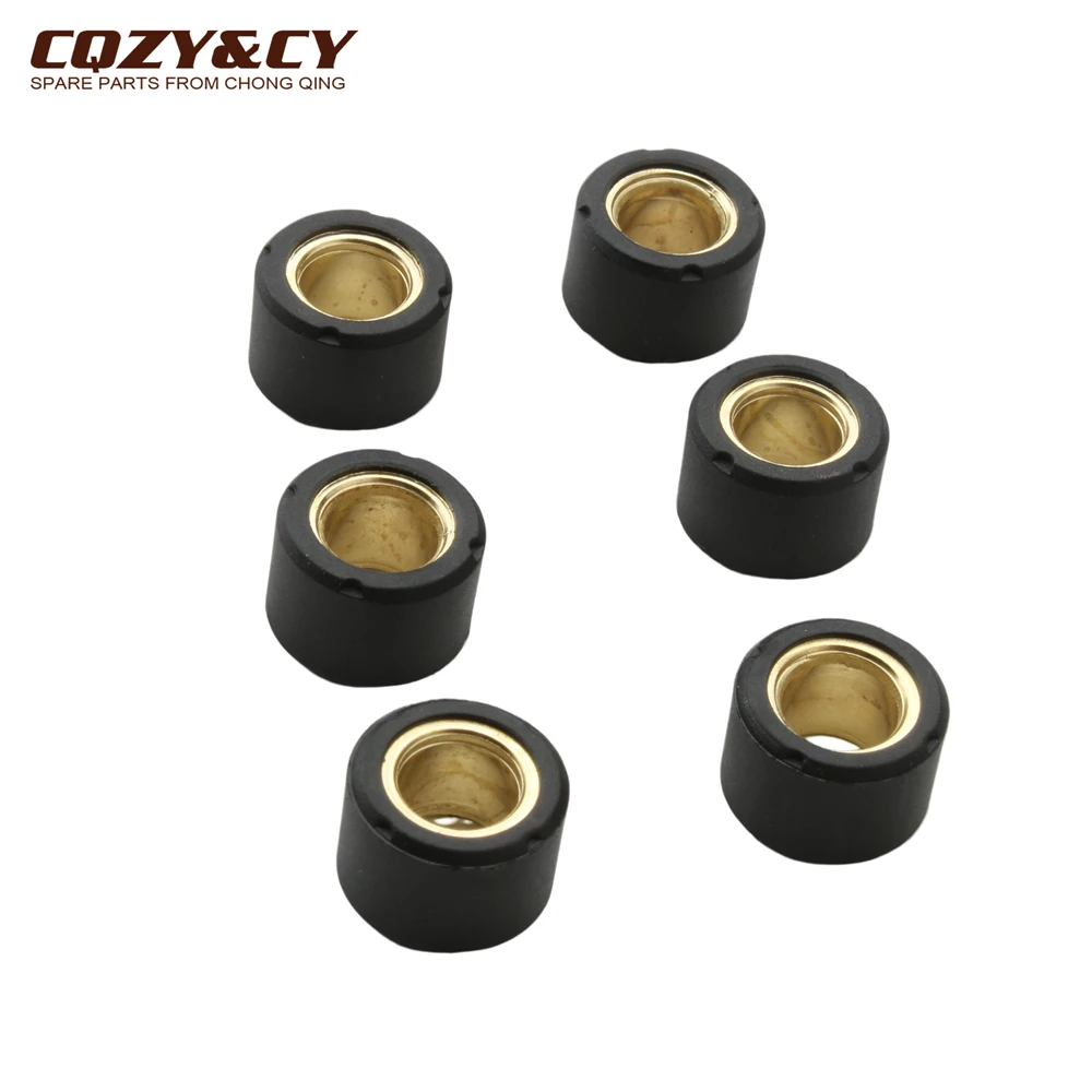 6pc AN125 Variator Racing Roller Weights 17x12mm 7g 8g For Suzuki AG50 AD50 AG100 AN150 GSR125 UE125 QS150T