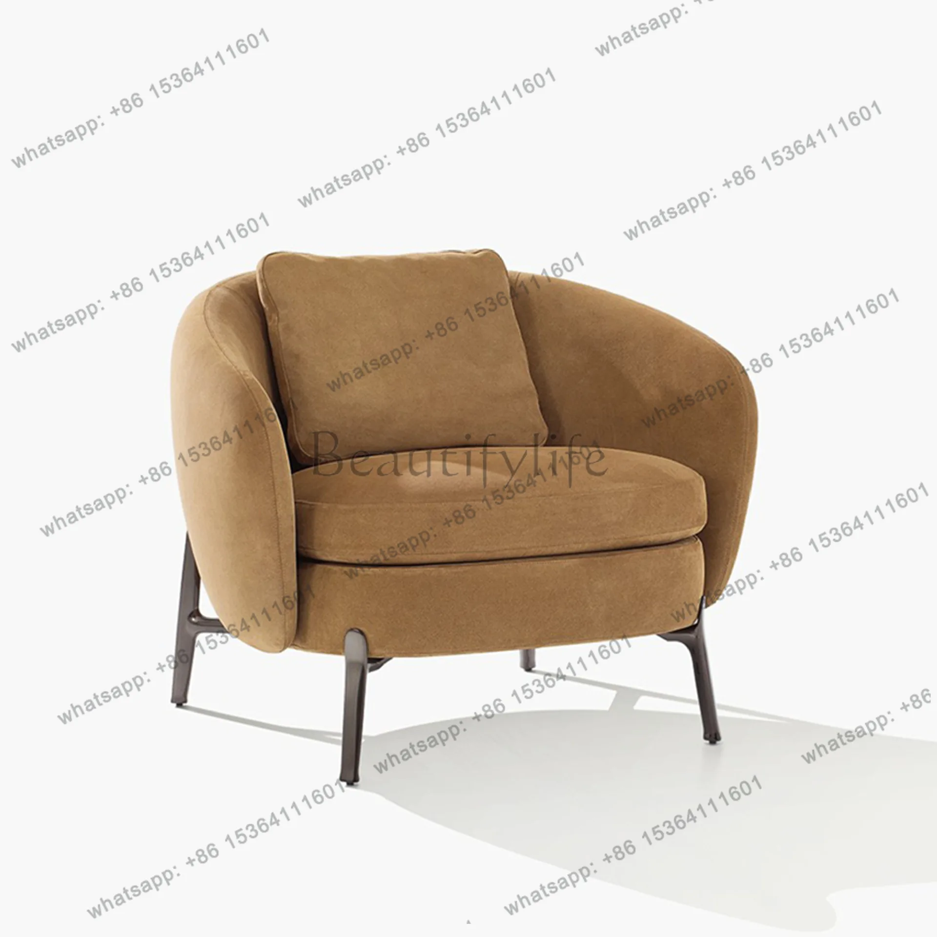 XX single sofa chair, living room balcony leisure chair, model room single chair