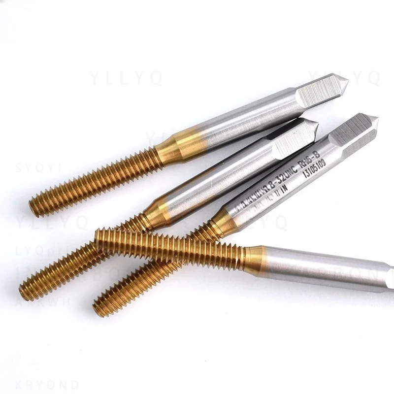 1PCS HSSE With TIN Roll Forming Tap UNC/UNF/UNS 00-90 0-90~12-24 3/16 1/4 5/16 3/8 7/16 1/2 9/16 5/8 Screw Thread Taps