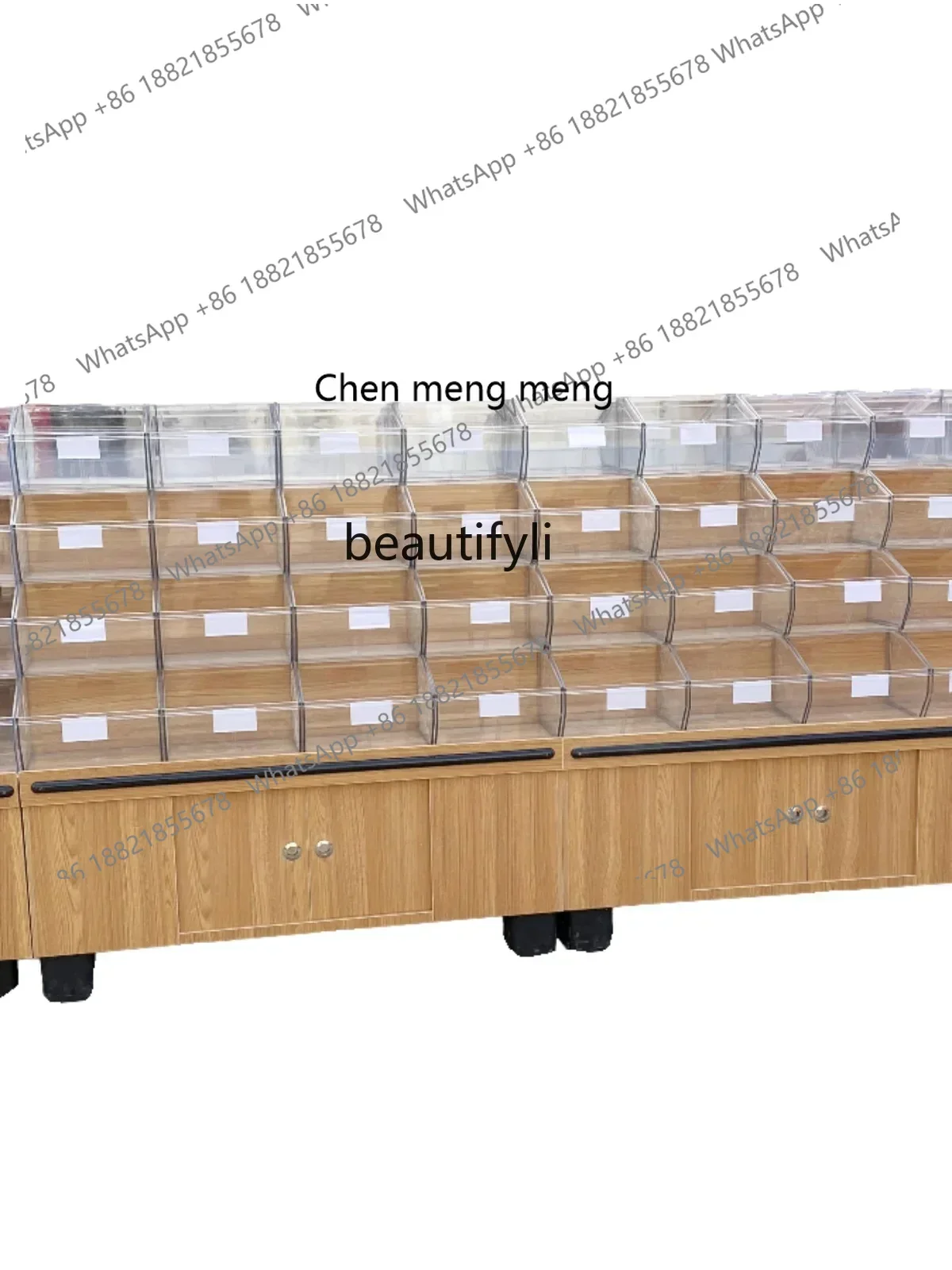 ss cn8350 ss 8350 Supermarket and Convenience Store Dried Fruit Biscuit Candy Shelf Food Bulk round Snack Display Cabinet