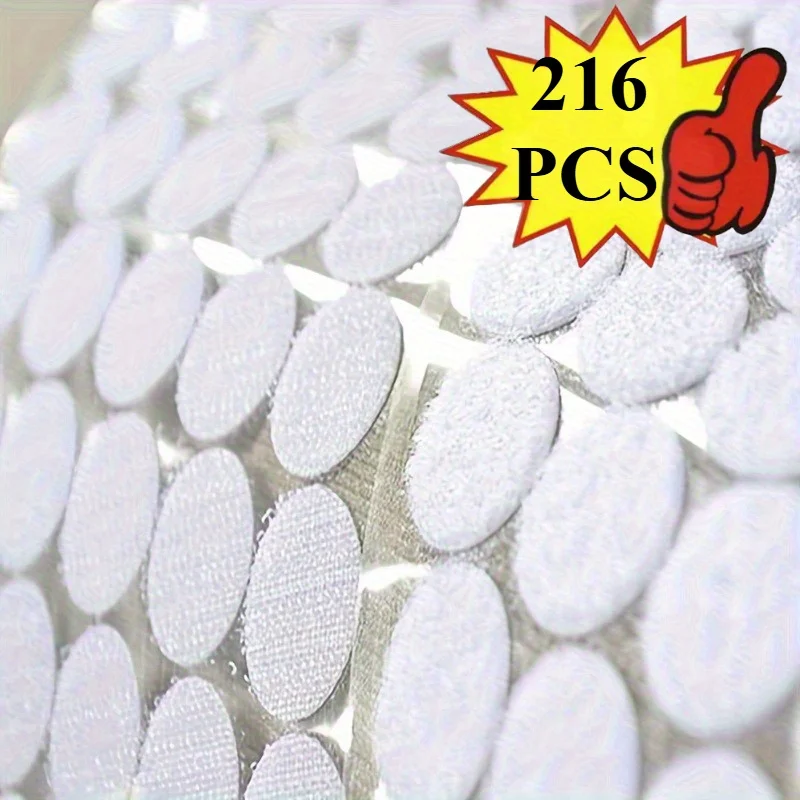 Nylon Hook and Loop Fasteners, Suitable for Classroom, Office, and Home Organization, Easy-to-Apply stickers, Nylon Adhesive Dot