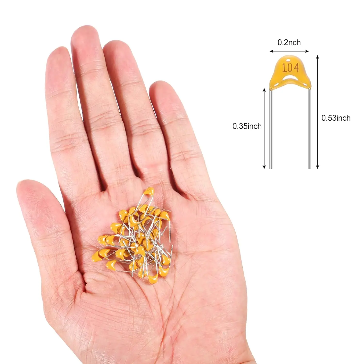 10 Values 300 Pcs Ceramic Capacitor 0.1 0.15 0.22 0.33 0.47 0.68 1 2.2 4.7 10 uF Multilayer Monolithic Ceramic Capacitor