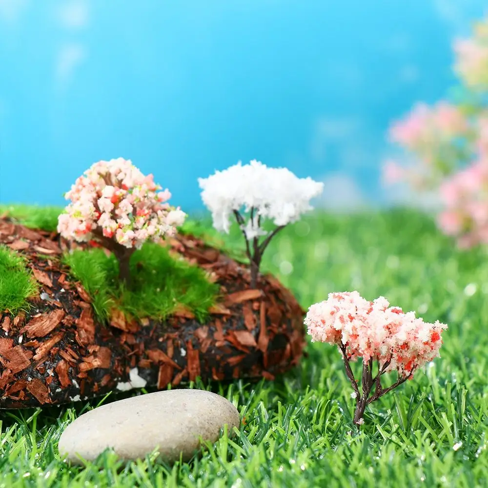 Quality Model Train Plastic Artificial Scenery Trees Miniature Flower Tree Railroad Decoration Building Landscape Accessories