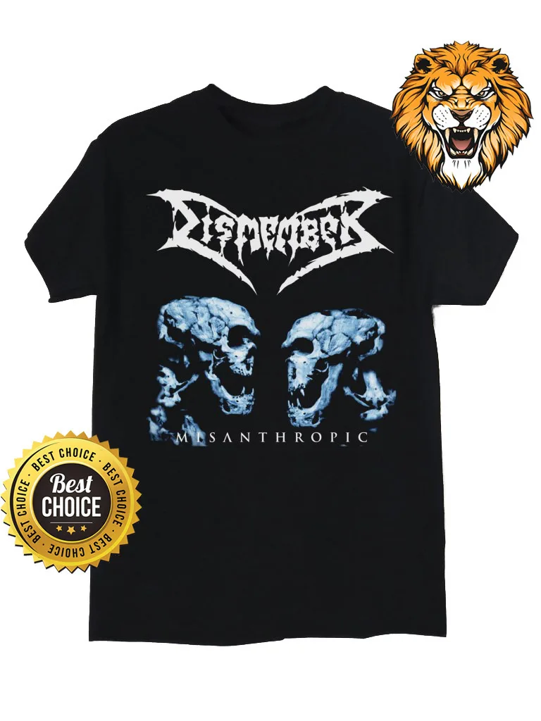 Dismember Misanthropic men Black T Shirt