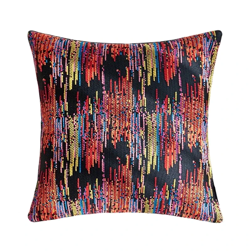 Hinyeatex Deluxe Designer Gradient Orange Red Green Pillow Case Square Pillow Case 18x18