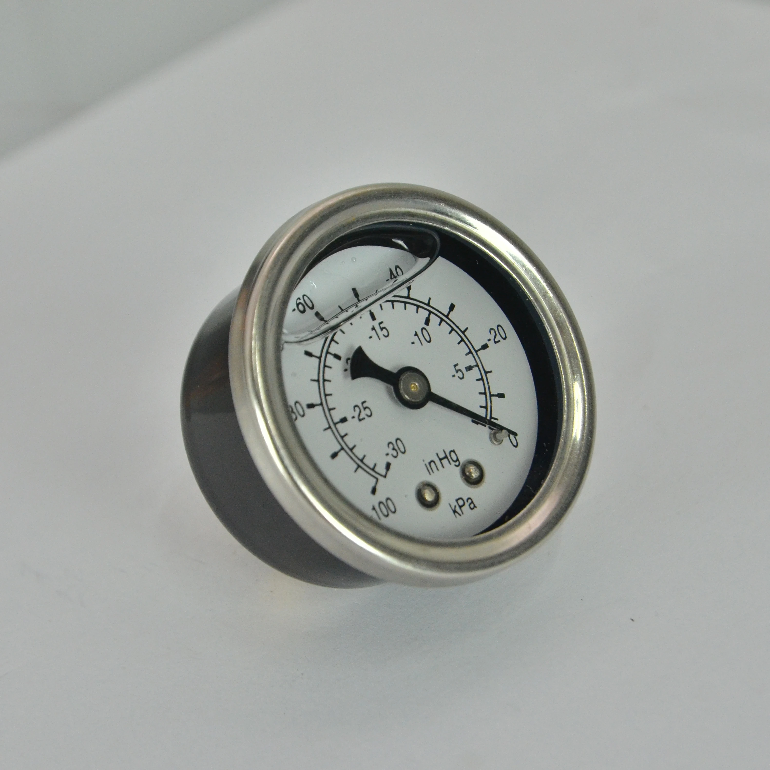 Industrial Negative Pressure Oil-Filled Vacuum Pressure Gauge 1/8