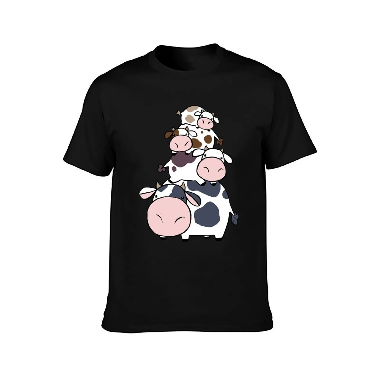 Cow Stack T-Shirt Thanksgiving Day Tee Top
