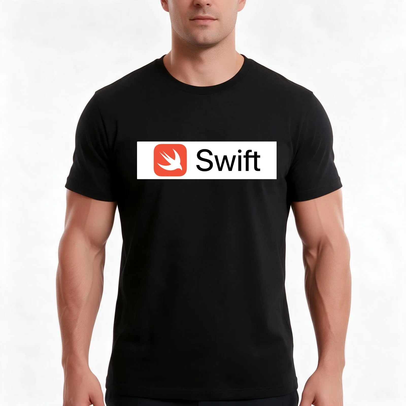 Swift Programming Language T-Shirt, Summer Casual Cotton Tee, Oversized Streetwear Tops, Vintage Graphic Print, Unisex Men Women