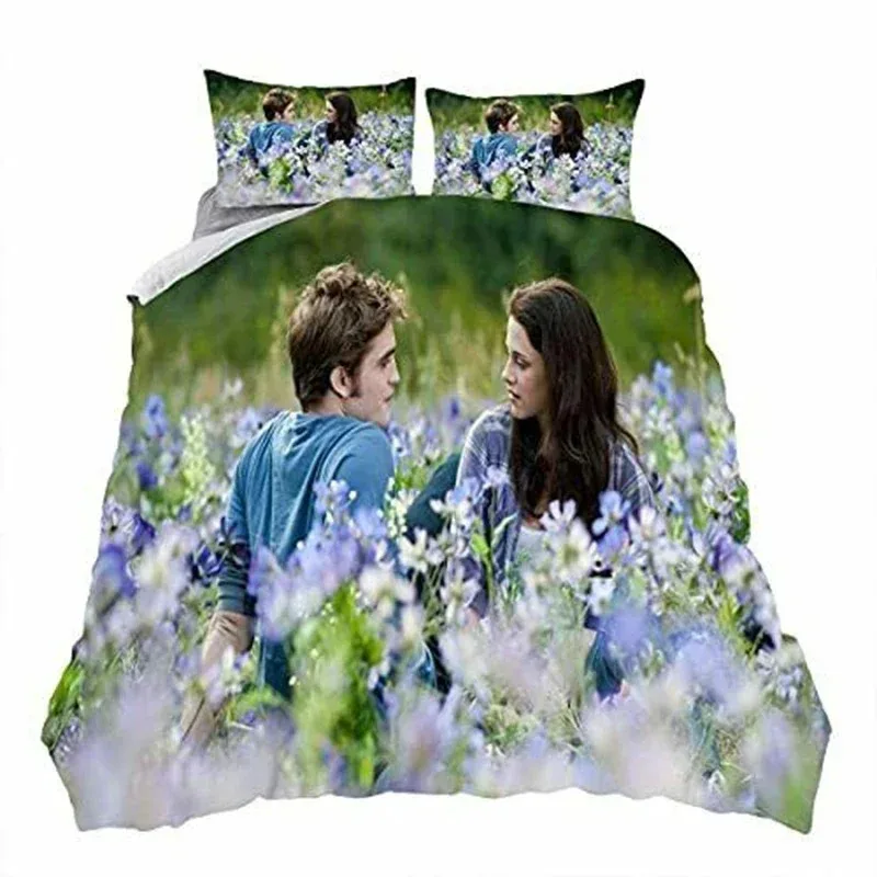 Twilight Saga Bedding Set Boys Girls Twin Queen Size Duvet Cover Pillowcase Bed Boys Adult Fashion Home Textileextile