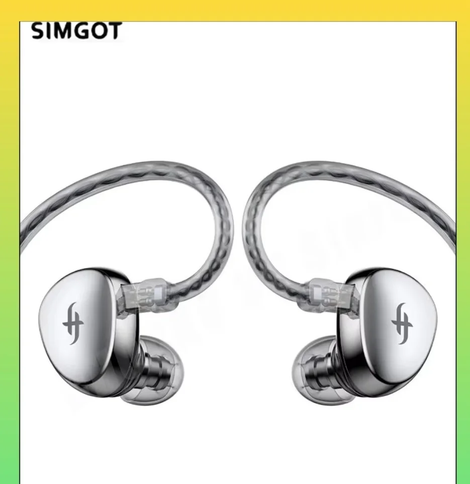 Simgot EA500 Dsp Earphones In Ear Wired Gaming Earbuds With Dual-Magnetic-Circuit Dual-Cavity Stereo Headphone Custom For Gamer