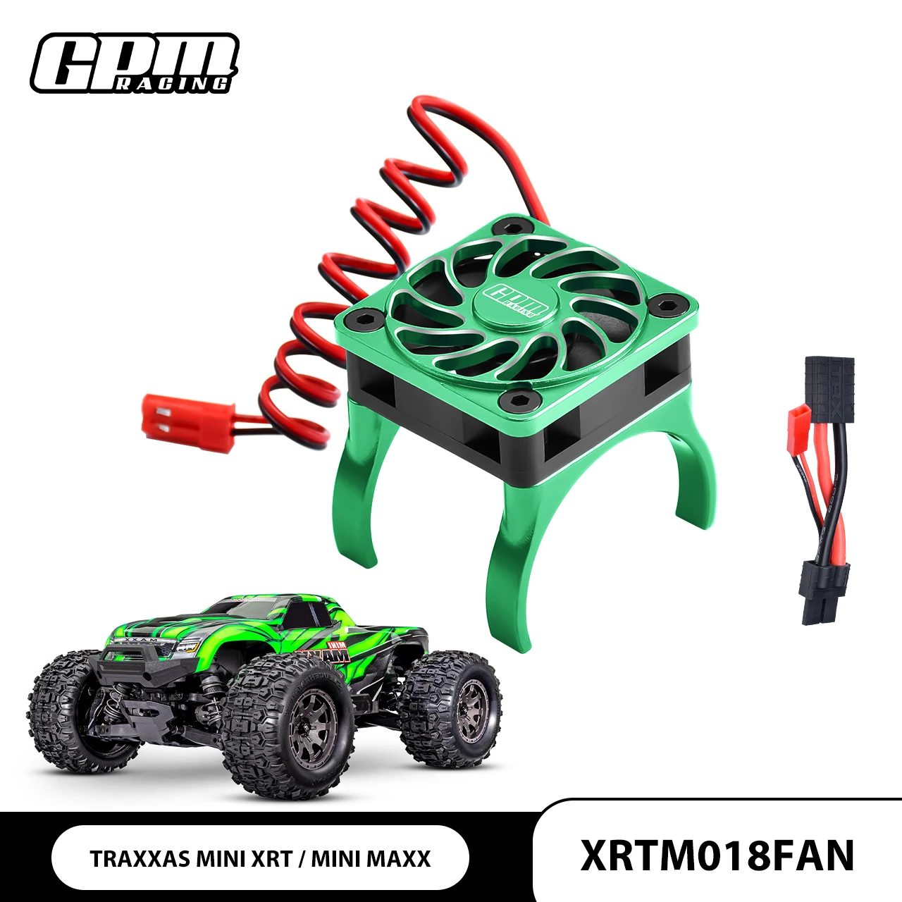 

6061-T6 ALLOY HIGH SPEED COOLING FAN 18000 RPM COMPATIBLE WITH 36MM MOTOR FOR TRAXXAS MINI XRT 3S / MINI MAXX / 1/8 JATO 2S / 4S