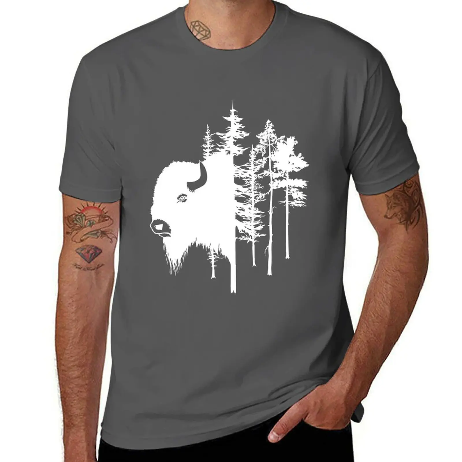 ?Ubr Podlasie, Zubr, Wisent, Bison, Bisons, Polska Pl T-Shirt Everyday Wear Bas…