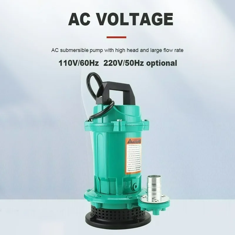 

High Lift Large Flow 220V/50Hz 110V/60Hz Aluminum Shell Submersible Pump for Household Use