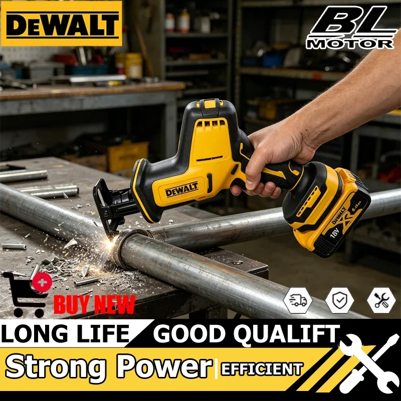 

DEWALT Electric Tool Reciprocating Saw Cordless Brushless Speed Adjustable Metal Wood Electric Saw Power Tool 18V Battery