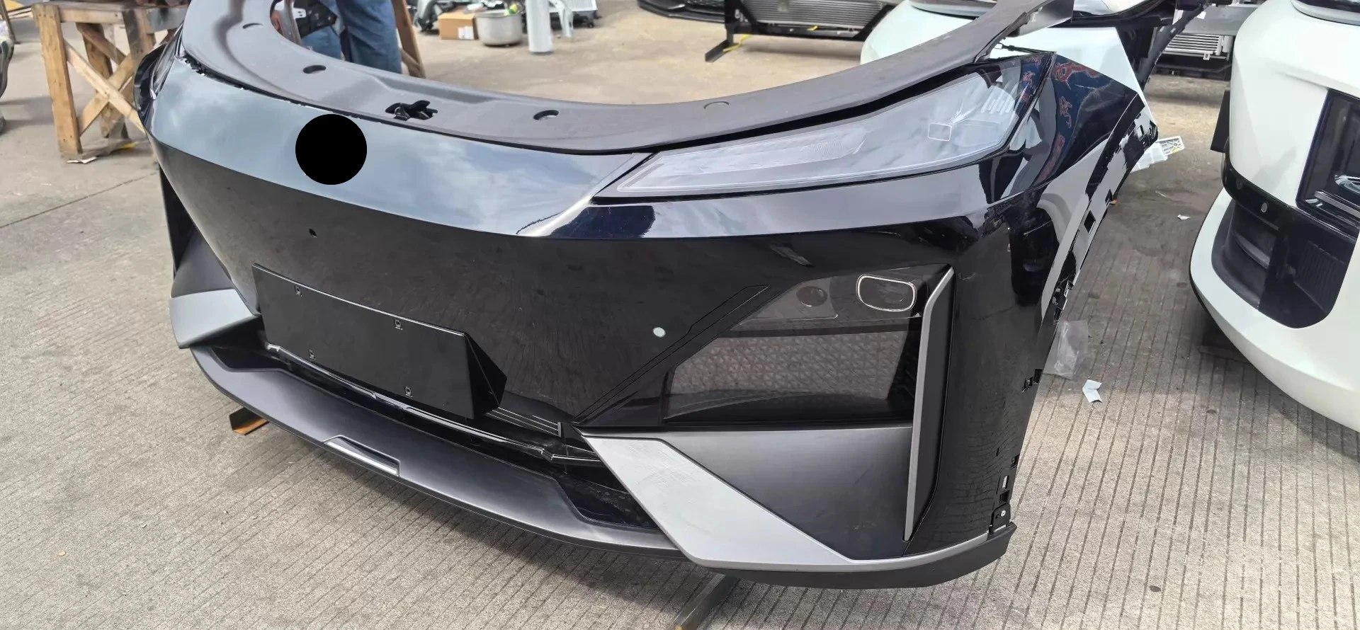 For Changan Deepal S07 Front End Nose Cut Assembly Bumper with LED Headlight Radiator Support Grille Used Auto Parts for Changan