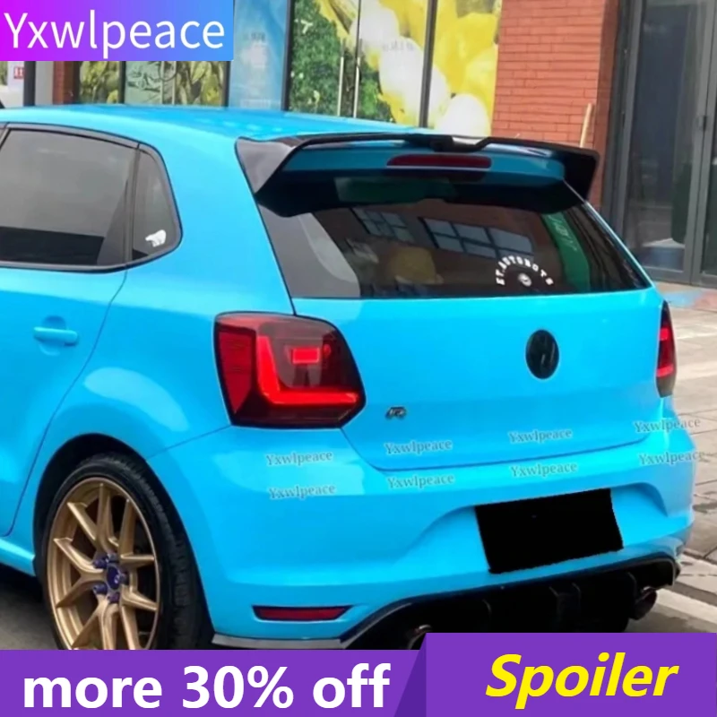 Oettinger Style Roof Spoiler for VW Volkswagen Polo MK5 6R 6C 2011-2018 ABS Plastic Rear Trunk Lip Wing Body Kit Accessories