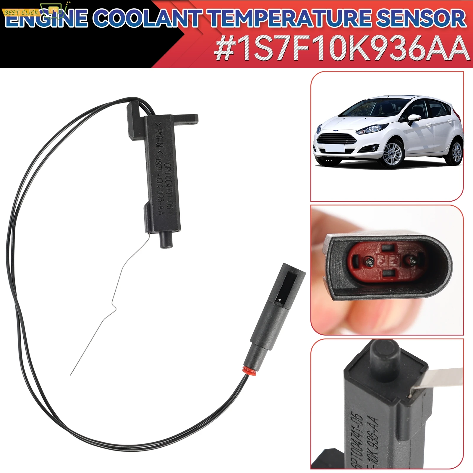 Outdoor Ambient Air Temperature Sensor 1S7F10K936AA For Ford Focus Mondeo Sierra Transit Fiesta 6820218 Auto Replacement