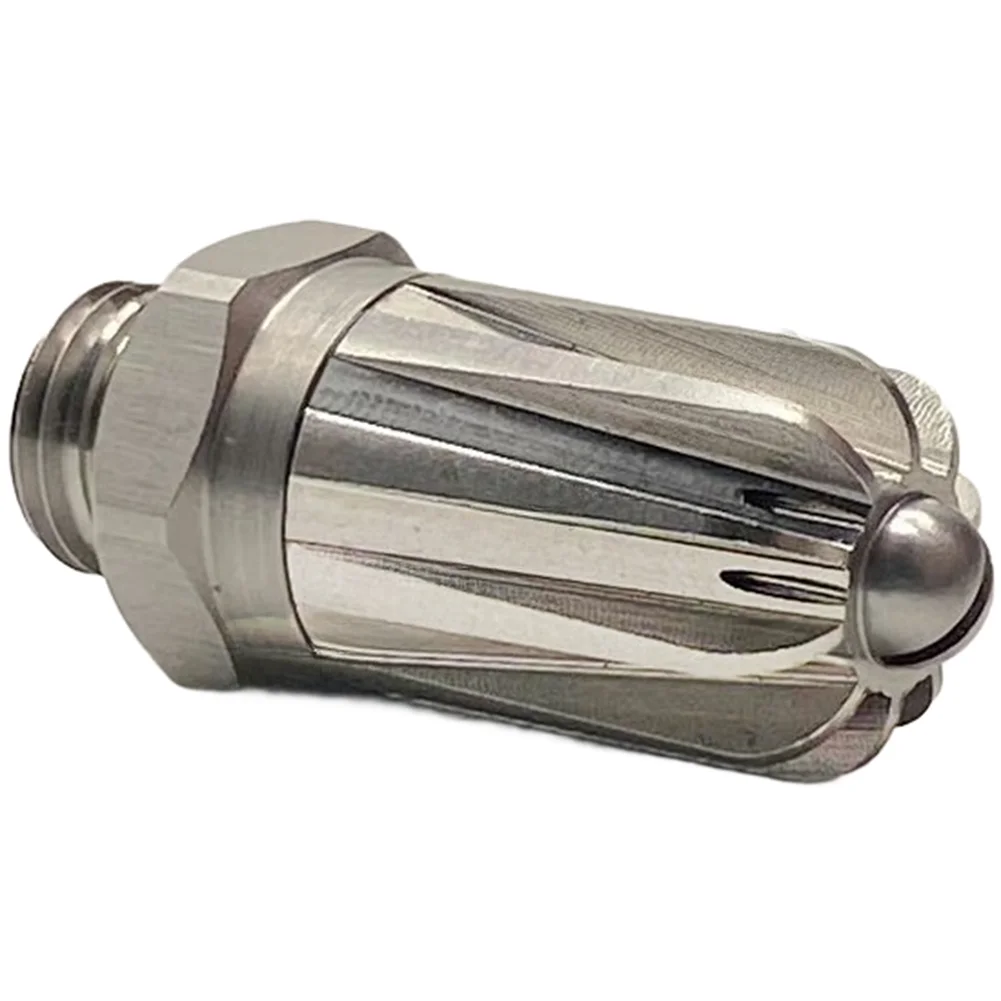 1pc Stainless Steel Air Blowing Nozzle 1/4 Inch Internal External Grooving Compressed Air Nozzle For Drying Dust Removal
