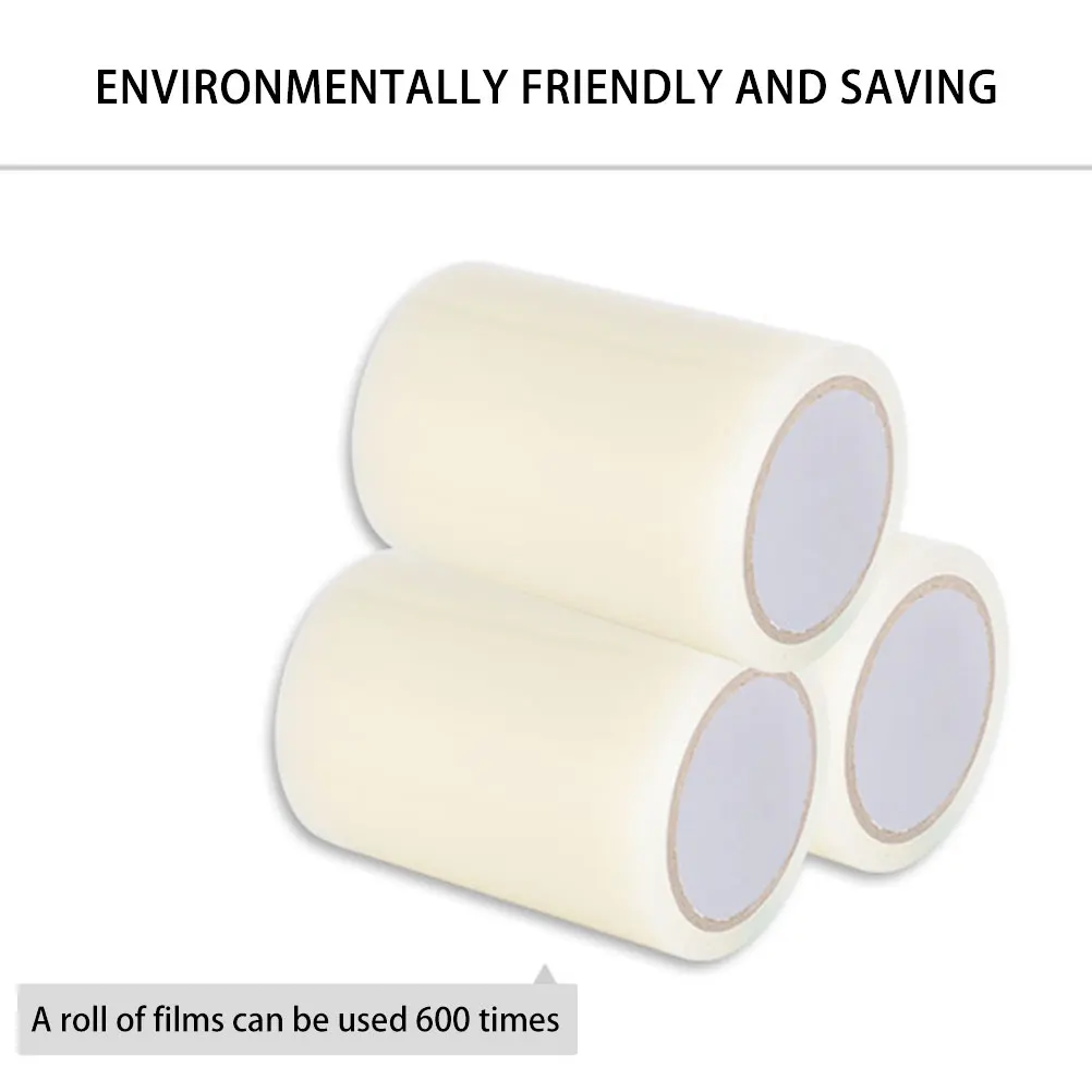 

Adhesive Disposable Transparent Shoes Plastic Film for Home Automatic Shoe Covers Dispenser (Width 15cm)