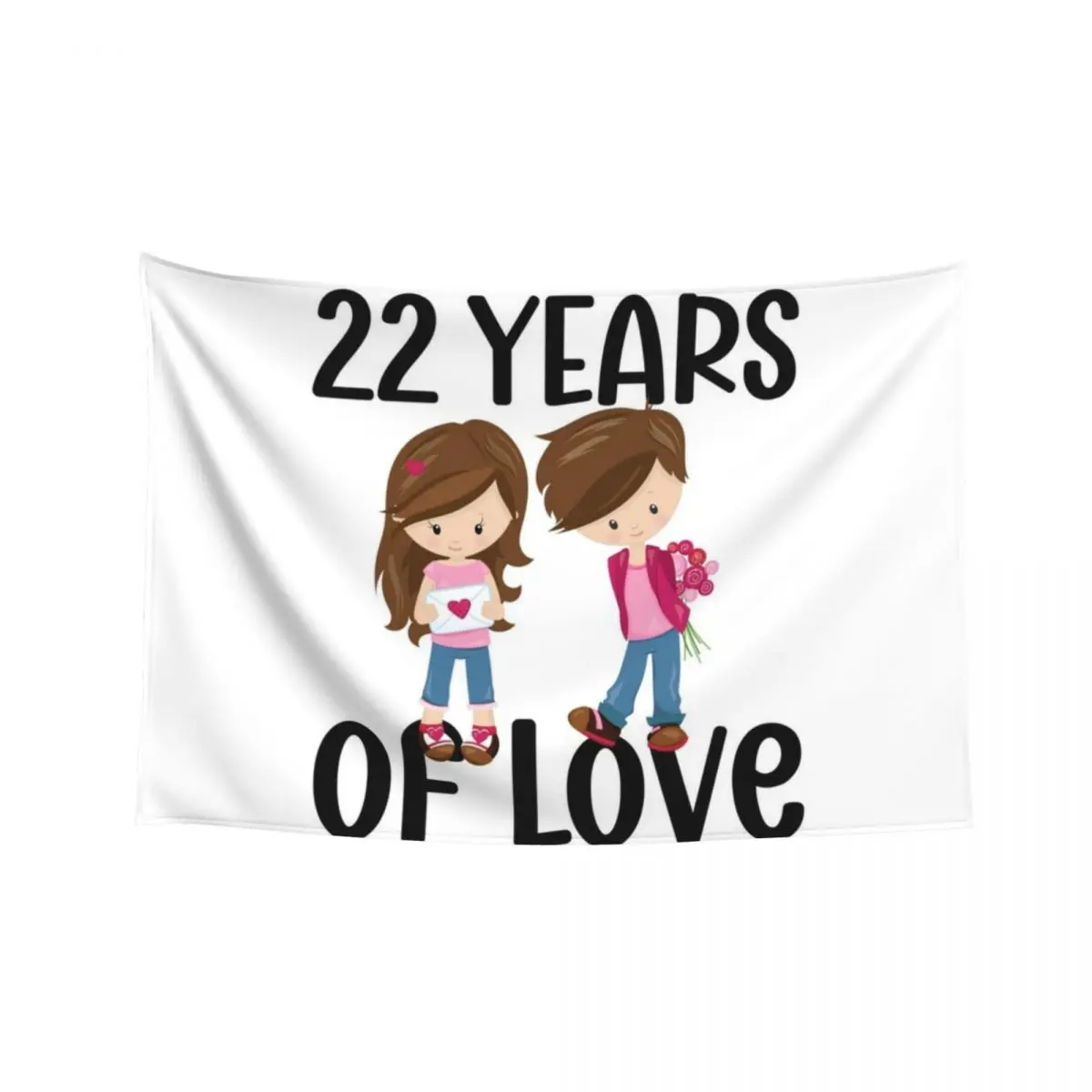 

22nd Anniversary - 22 Years of Love Tapestry Mushroom Decoration For Rooms Decoration For Bedroom Tapestry