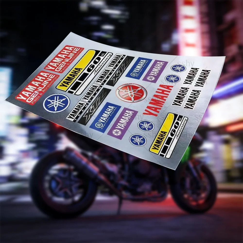 

For YAMAHA Reflective Motorcycle Stickers, 3M Safety Warning At Night in The Dark Scooter Helmets